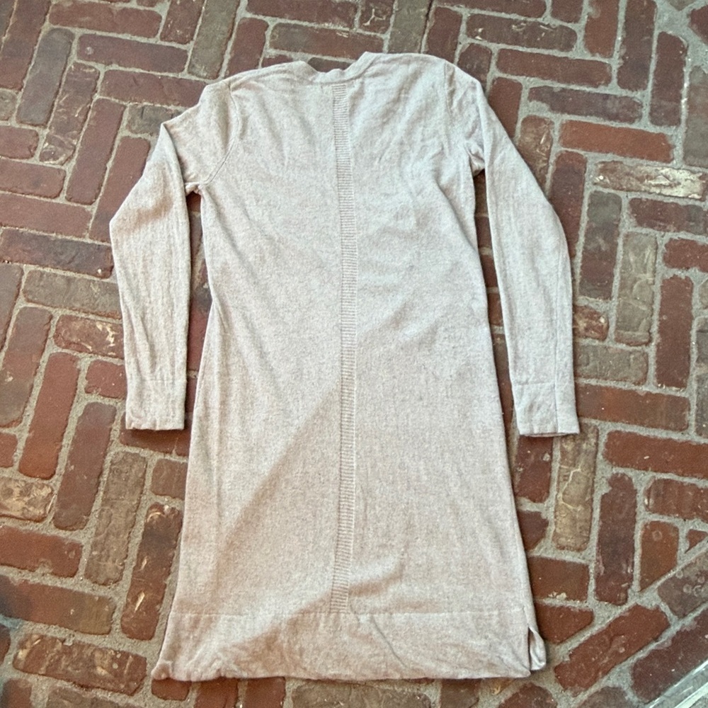 Banana Republic Italian Merino Wool Cashmere V-neck Sweater Dress - Picture 9 of 11